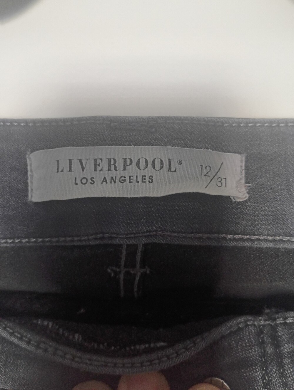 Liverpool Los Angeles Dark Grey Denim Skinny Pants - Size 12 / 31 - Picture 2 of 5